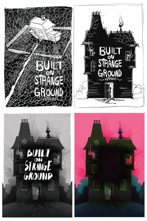 the alt cover I made for the Built on Strang Ground anthology, I’m very happy how it came out lookin