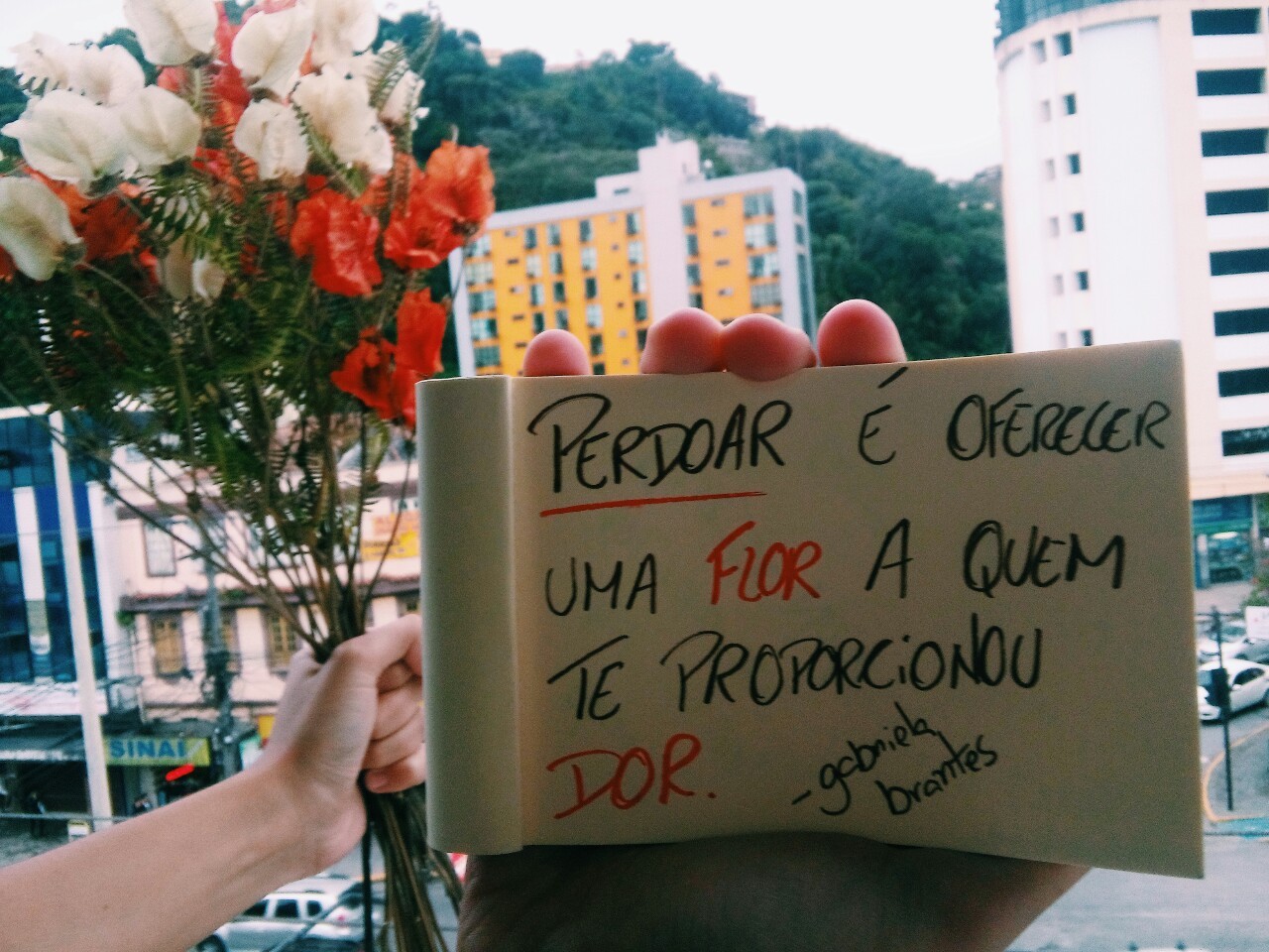 monossilabicos:  Ofereça flores, perdoe.