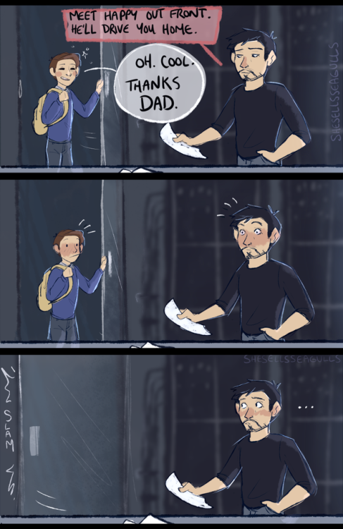 tonystark5ever: shesellsseagulls: They are in the father/son zone and it’s embarrassing that t