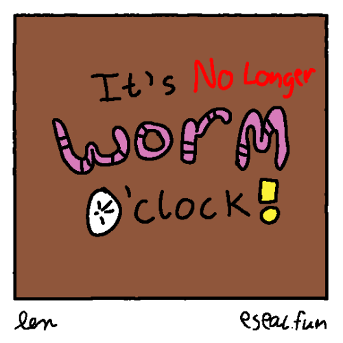 wizpolys:Daily Comics 225: Hours[Start id: Three panel comic, one on top, one in the middle, one on 