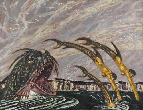 thunderstruck9: Julius Diez (German, 1870-1957), Meerungeheuer und Meerjungfrauen [Sea monster and m