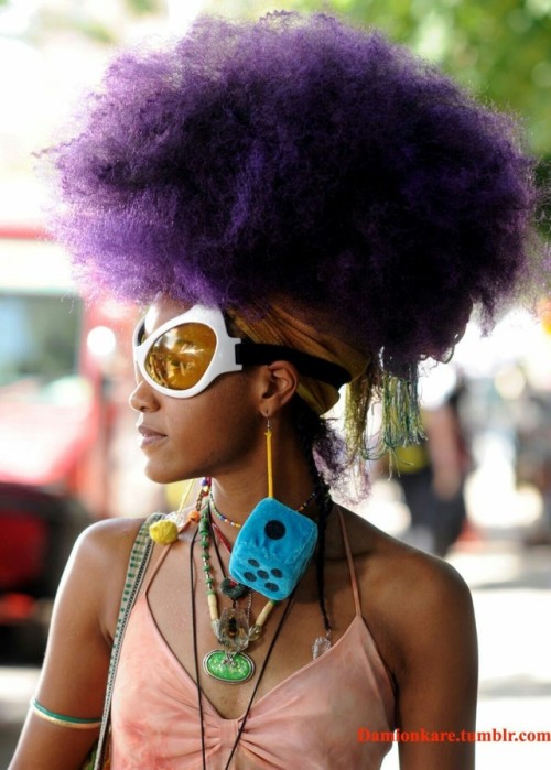 melaesthetic-eccentric:Melanin/ Purple Fro