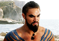 sunwolfs:  Game of Thrones meme: Four Deaths (4/4) + Drogo “When the sun rises in the west and sets in the east,” said Mirri Maz Duur, “When the seas go dry an dmountains blow in the wind like leaves. When your womb quickens again, and