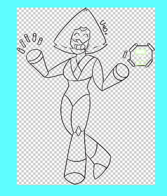 This is what I have so far for the digital version of my physical drawing from earlier
