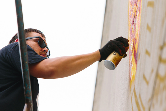 supersonicart:   Versace x POW! WOW! Mural by Tristan Eaton. To celebrate their brand