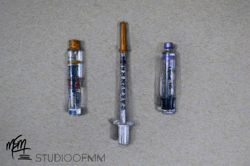 studioofmm: Insulin | Video of the drawing process 10 years ago today I was diagnosed with Type 1 Di