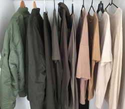 fxkeverybody:  My closet Lowkey looks like Kanye’s Showroom 