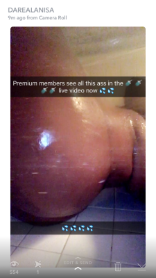 Anisasothick:  See All This Ass In The Shower Snapchat Darealanisa 🚿🚿🚿