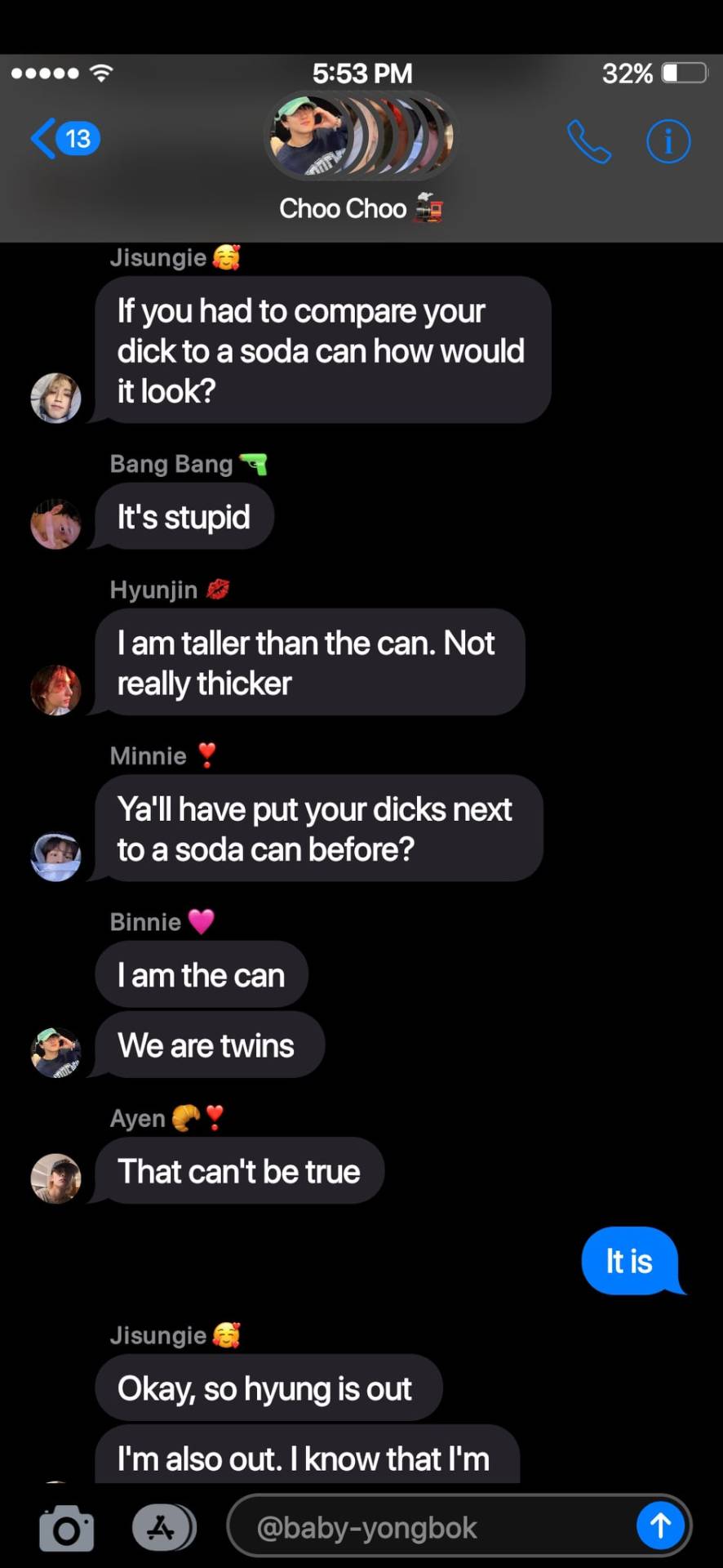 Poly SKZ!Fake Texts - They Ask You Who's Bigger