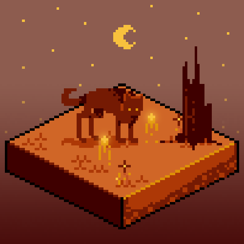feltcat:night time