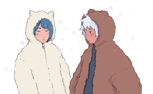 marmaladerolle: matching hoodies 