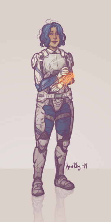My Ryder twin, because I suddenly felt like drawing her. Think I named her Blanche? .__. Didn’