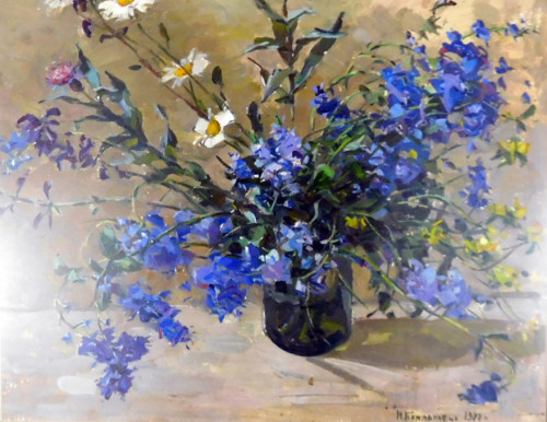 Flowers by Nadia Kompaniyets-Kiyanchenko, 1978