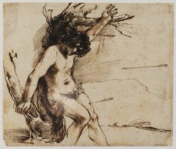 21primitive:  Guercino: “Saint Sebastian”