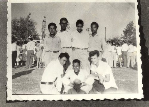 Ethiopian Jews (Beta Israel) in Kfar Batya, Ra’anana, Israel. 1958.