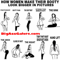 How Women Make Their Booty Look Bigger In Pictures Http://Www.bigassgalore.com