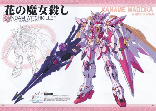 milkbuns:  themapples14:  Gundam x Madoka. Created by the same person, Willow.  dam 