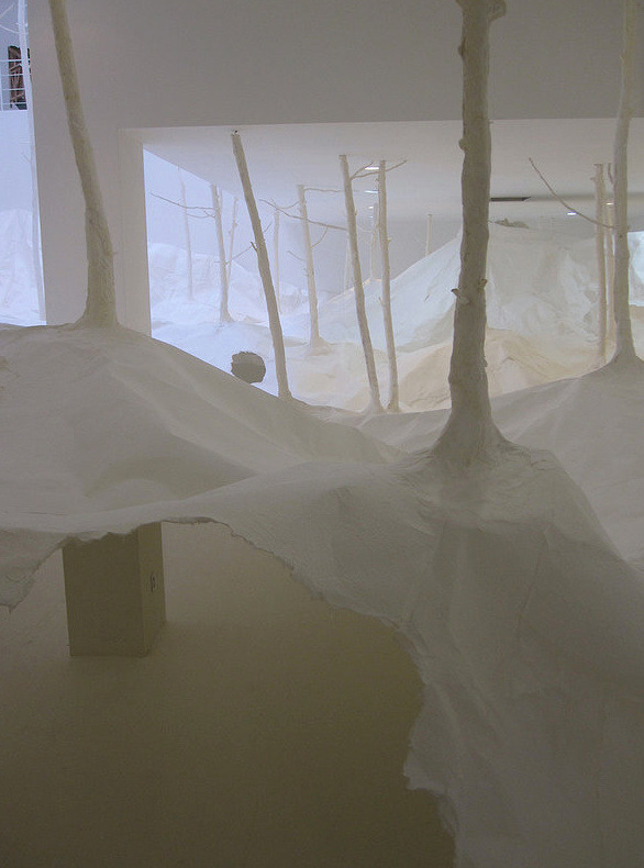 fer1972:  A Forest made of Washi Paper by Takashi Kuribayashi  Que loco! O.o
