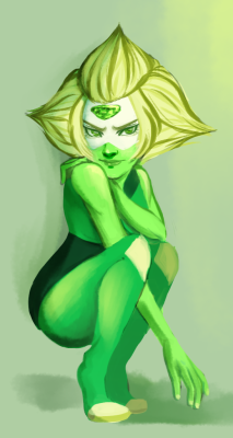 webarebears:  Now she’s a crystal clod I wanted to practice painting and stuff like anatomy ref for pose here 