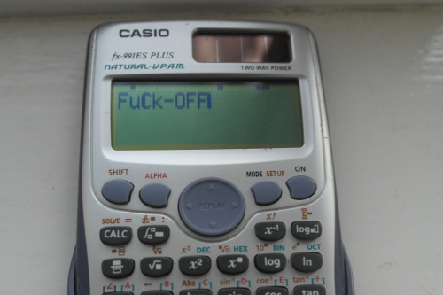 itsagifnotagif:  itsagifnotagif: Me: But sir even my calculator doesn’t want me to do math! 