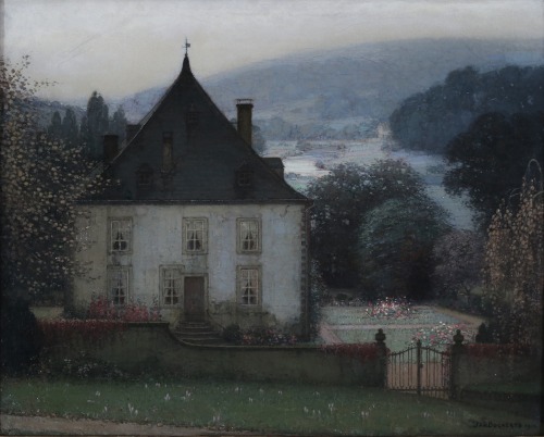 huariqueje: House with garden in the Vosges  -   Jan Bogaerts, 1912..Dutch,  1898-196