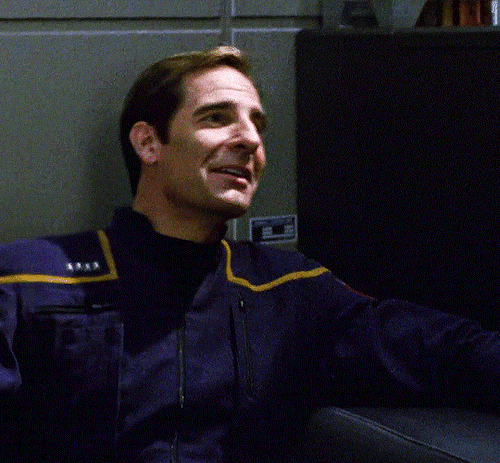 SCOTT BAKULA As Capt. Jonathan Archer in Star Trek: Enterprise “Broken Bow”