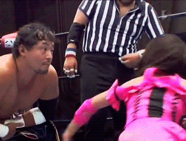 wrestlingoutofcontext:  Gotta keep the pimp hand strong