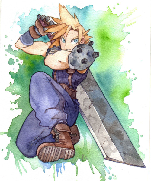 fellowadventurers: FF7 watercolours! 8X10(I’ll be selling these as postcards in the near futur