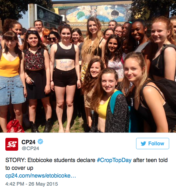 micdotcom:  Toronto teen fights back against her school’s sexist dress code with