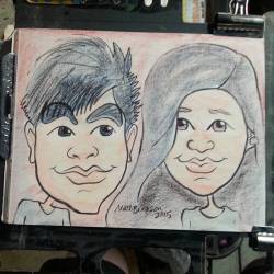 Doing Caricatures at Dairy Delight! #mattbernson