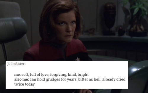 samjohnssonvt: verseandvarve: kathryn janeway + text posts @sarking