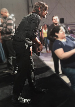 reedusnorman:  Behind the scenes with Norman Reedus on Inside The Actors Studio (via)
