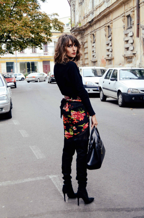 Fashion designer Gabriela Atanasov from sweetpaprika in Hannami over-the-knee boots.Source: swe