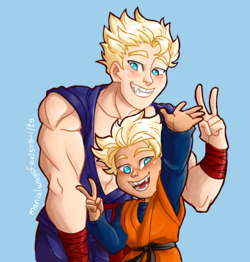 manialwaysfeelsoguilty:Dang, when was the last time I drew Super Saiyans with fangs???