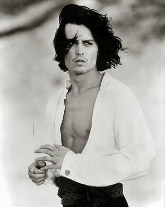 lordoftheinternet:  officialjohnnydepp:  Rare semi-topless Johnny Depp.  oh god oh
