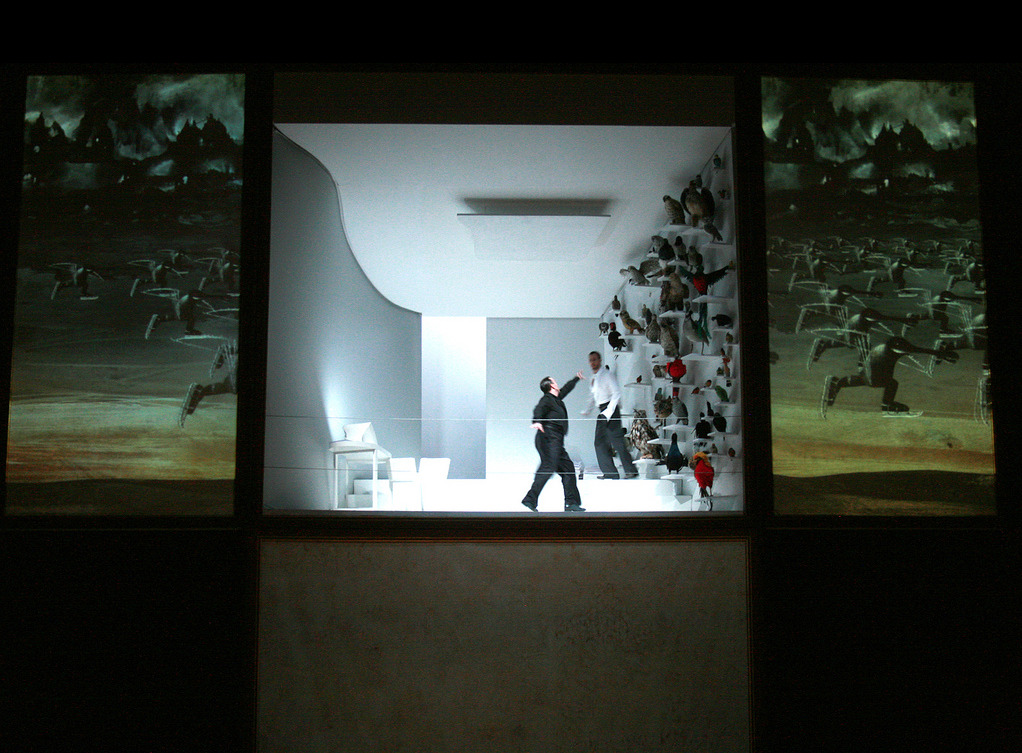 Video Scenography for “LA PAGINA EN BLANCO” / teatro Real Madrid 2011 / Video Scenography with Benjamin Hohnheiser, Stage Designer: Alexander Polzin