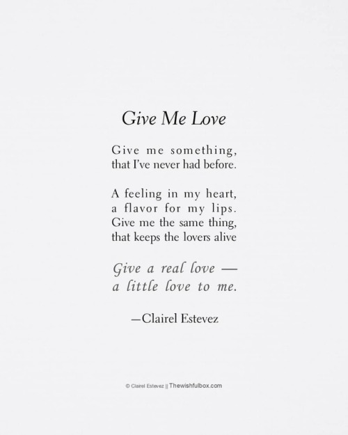 ┄┄┄┄⊱♡⊰ Give Me Love ⊱♡⊰┄┄┄┄ • • • Thank you for reading my work! • • &bull