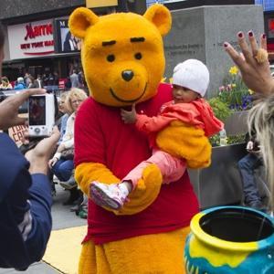 Clearly the most important story in NYC today is a NY Post reporter going undercover as a Winnie the Pooh in Times Square.
The story has everything you would expect from the Post: a gang of costumed bullies, led by Minnie Mouse; a friendly...