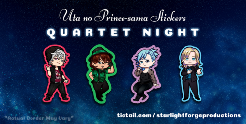 I reopened my store, and now the Utapri stickers I’ve been working on are available! :D You ca