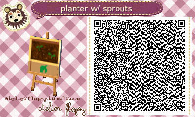 atelierflopsy:A box planter to display on the ground.  It has some little sprouts in it!  Maybe in t