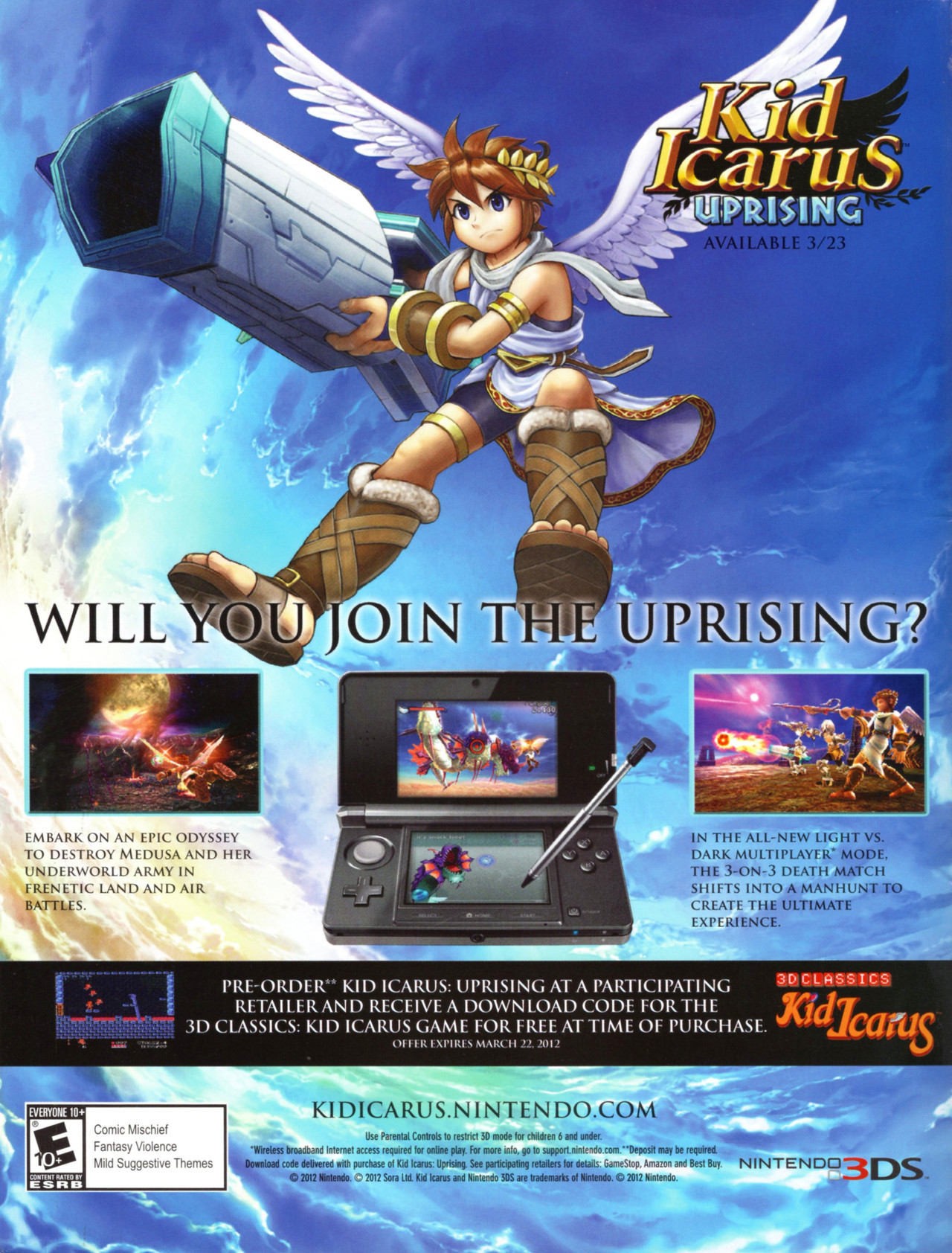 Kid Icarus: Uprising, Nintendo 3DS games, Games