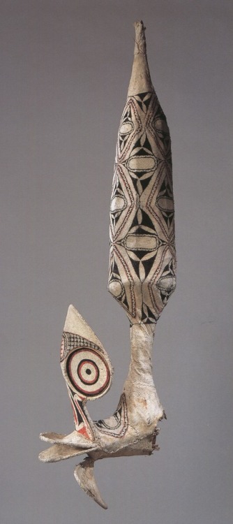 Woman’s fire dance mask, 6 feet 8 inches high, Baining people, Papua New Guinea, from Elemental Art 