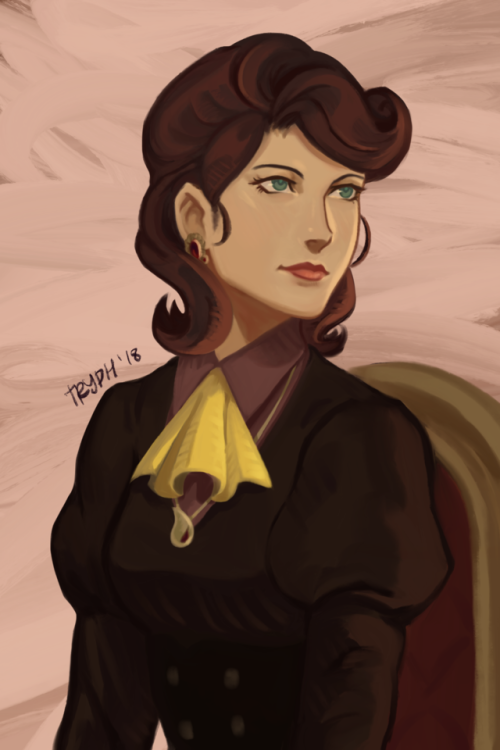 tryph:Mrs Beldukea warm-up that I had too much fun painting