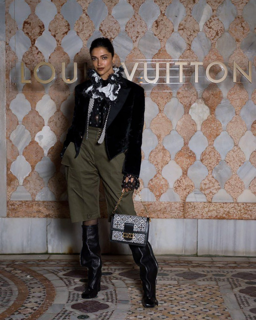 Deepika Padukone attends Louis Vuitton Gala Dinner at the 59th Venice Biennale on April 21, 2022 in 