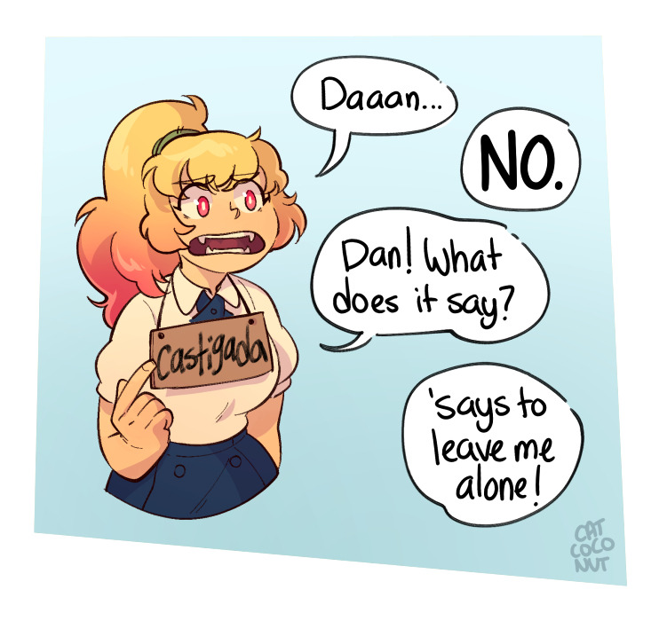 catcoconut: tfw the demon you freed keeps wanting to play around Happy vday, have