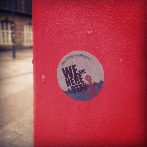 here to stay. #lampedusa in #hamburg