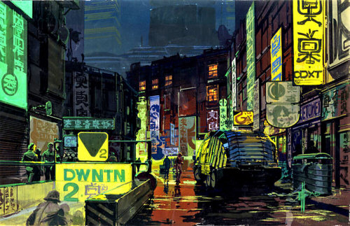 archatlas:  Blade Runner Concept Art   Syd Mead 