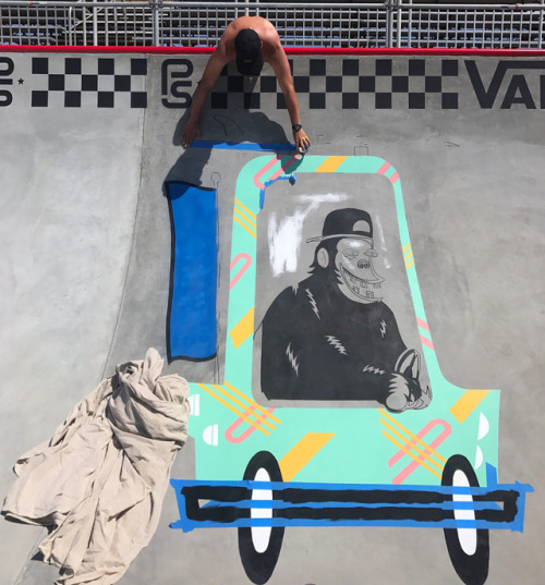 houseofvans: VANS US OPEN | PAINTING THE SKATE COURSE| DAY 2 Day 2 of painting the skate course fo