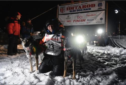 doggos-with-jobs:Lead dogs North and West with musher Dallas Seavey after winning the Iditarod earli