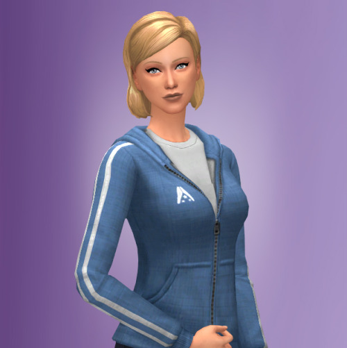 xldsims: Here’s my female rendition of the Mass Effect N7 Hoodie for Sims 4. Like before, it&r